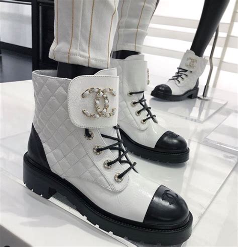 white chanel booties|white chanel boots 2020.